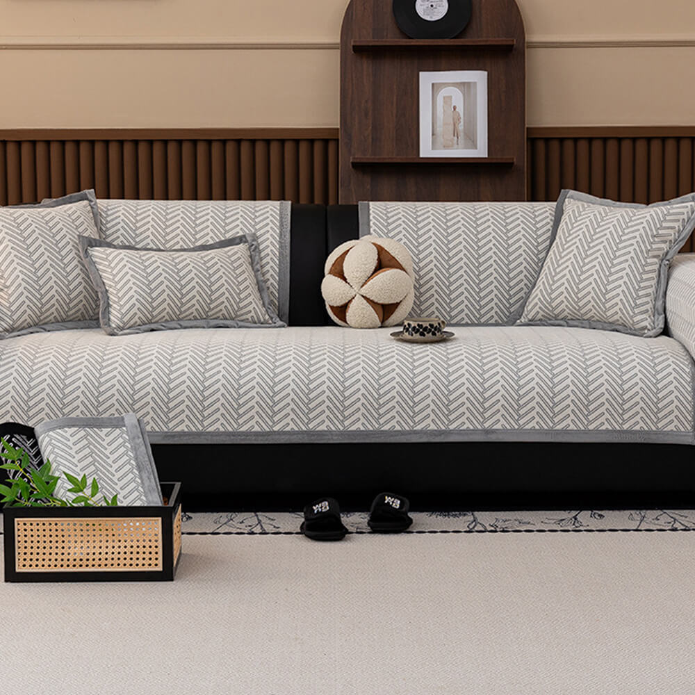Modern Chic Herringbone Chenille Anti-scratch Non-Slip Couch Cover – Couch Cover (view… | Petix pet supplies for dogs and cats