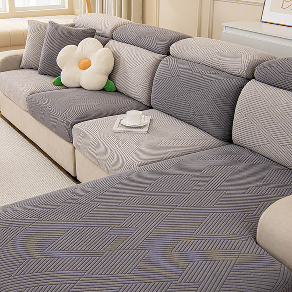 Modern Geometric Stretch Full-Wrap Magic Couch Cover – Couch Cover (view 11) | Petix pet supplies for dogs and cats