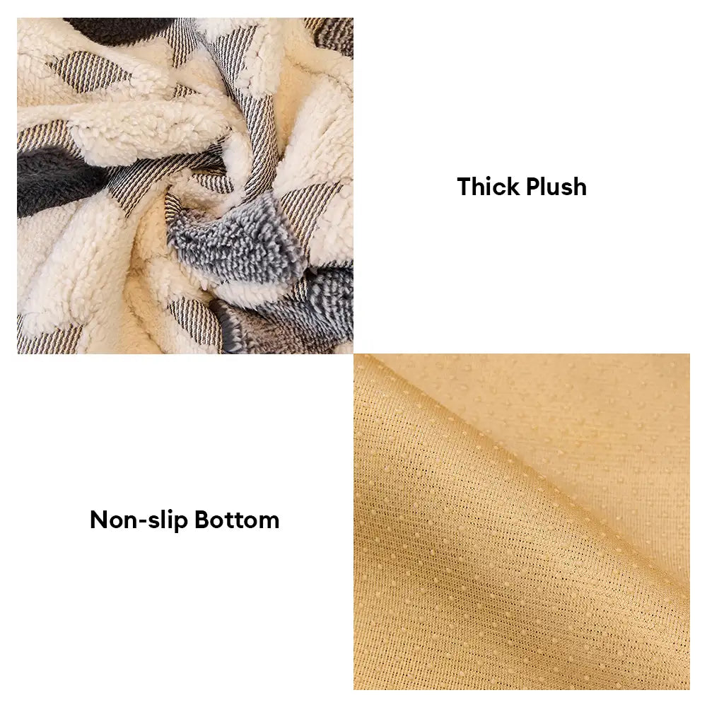 Modern Geometric Thick Plush Anti-Scratch Non-Slip Couch Cover – Couch Cover (view 10) | Petix pet supplies for dogs and cats