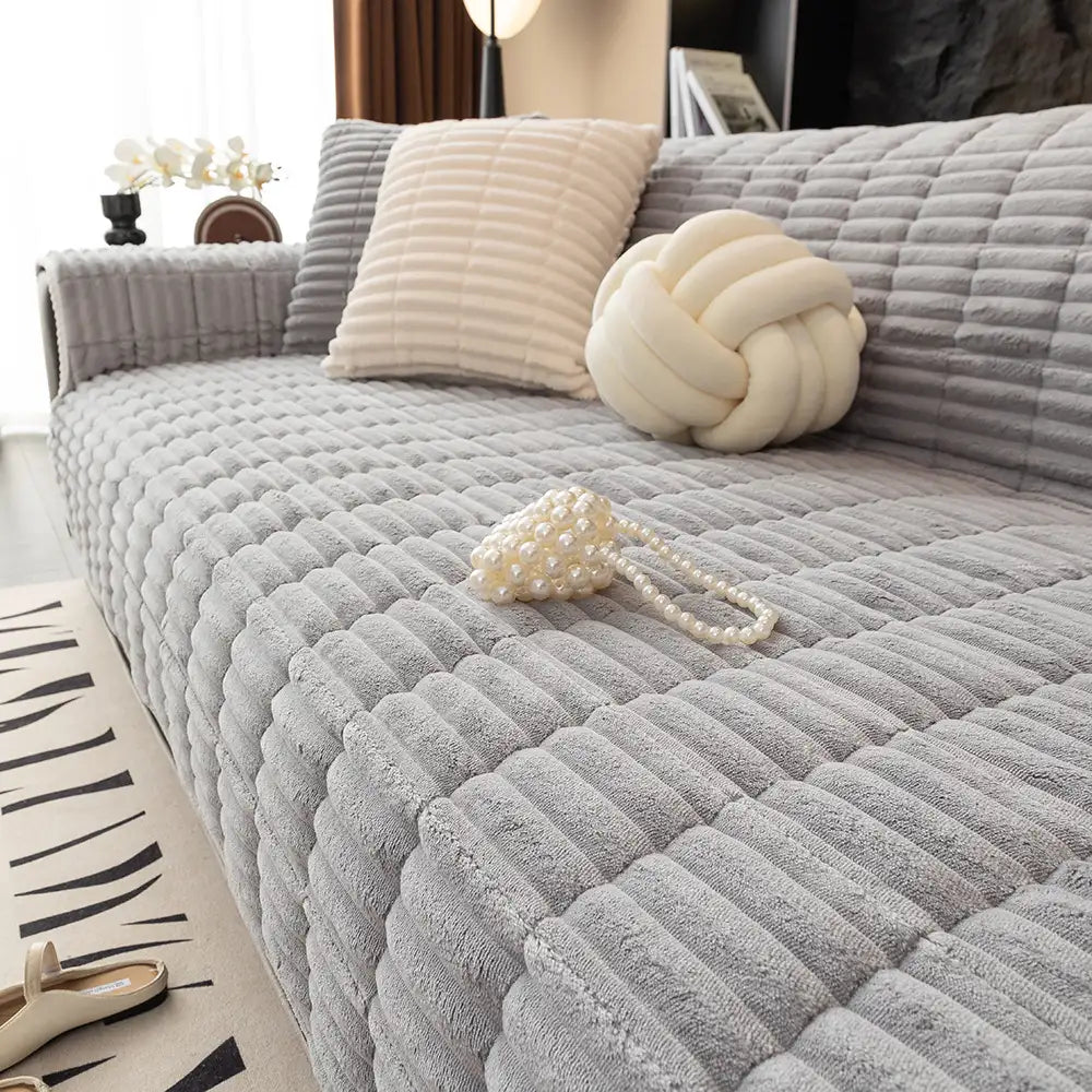 One-Piece Cozy Flannel Sofa Protection Non-Slip Couch Cover – Couch Cover (view 18) | Petix pet supplies for dogs and cats