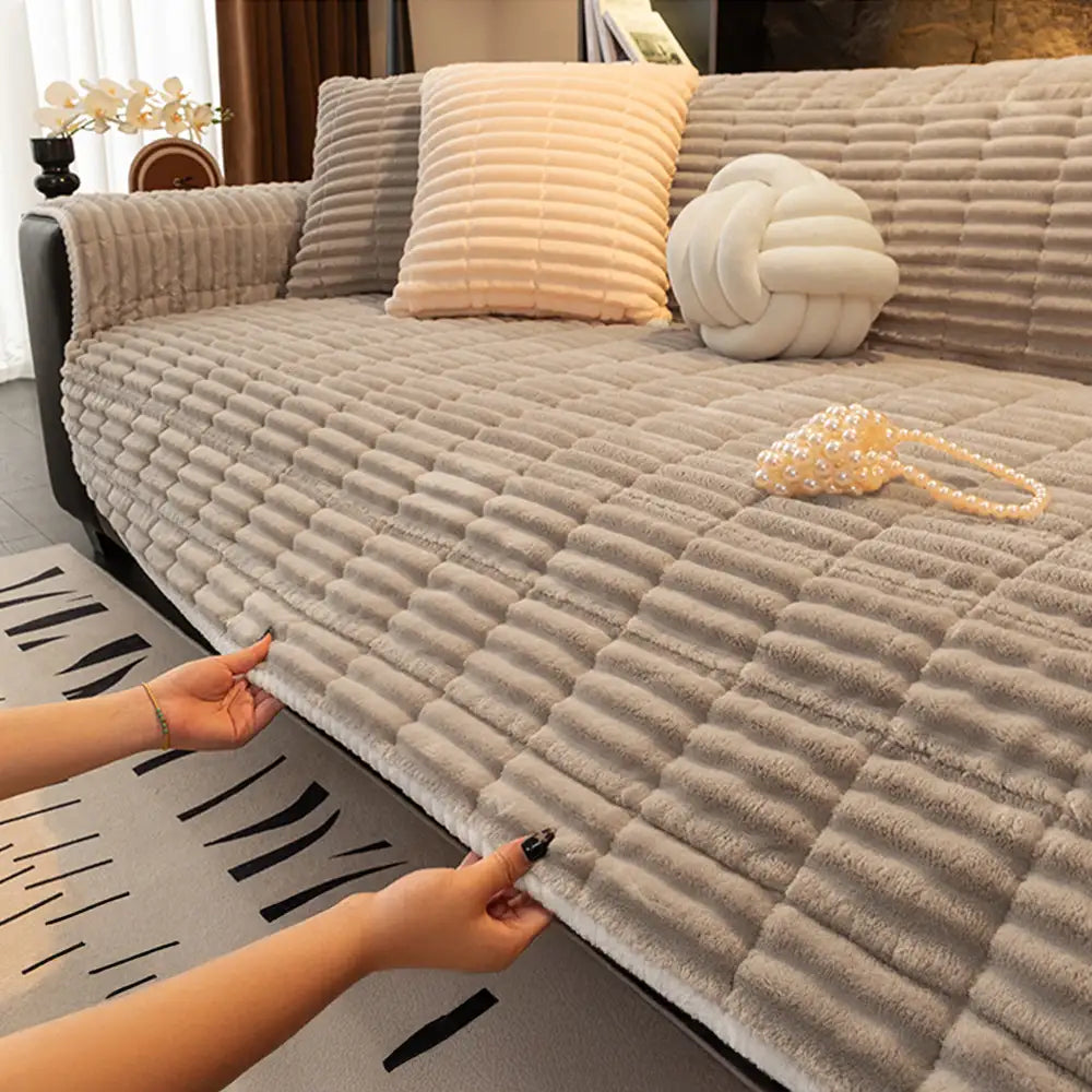 One-Piece Cozy Flannel Sofa Protection Non-Slip Sectional Couch Cover – Couch Cover (v… | Petix pet supplies for dogs and cats