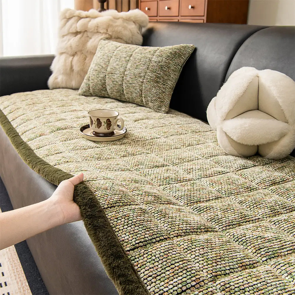Pet-Friendly Chenille Textured Non-Slip Couch Cover with Frayed Edges – Couch Cover (v… | Petix pet supplies for dogs and cats