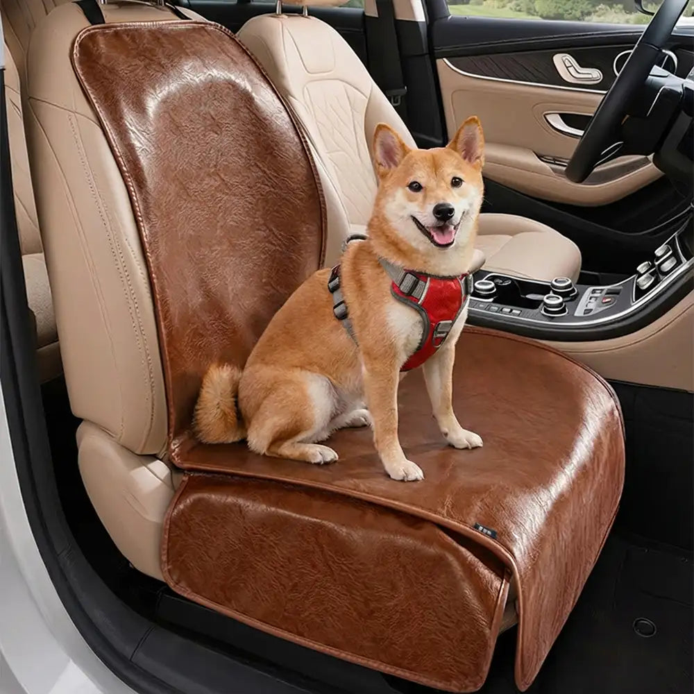 Pet Friendly Faux Leather Car Seat Mask - Waterproof And Stain Resistant – Dog Car Sea… | Petix pet supplies for dogs and cats