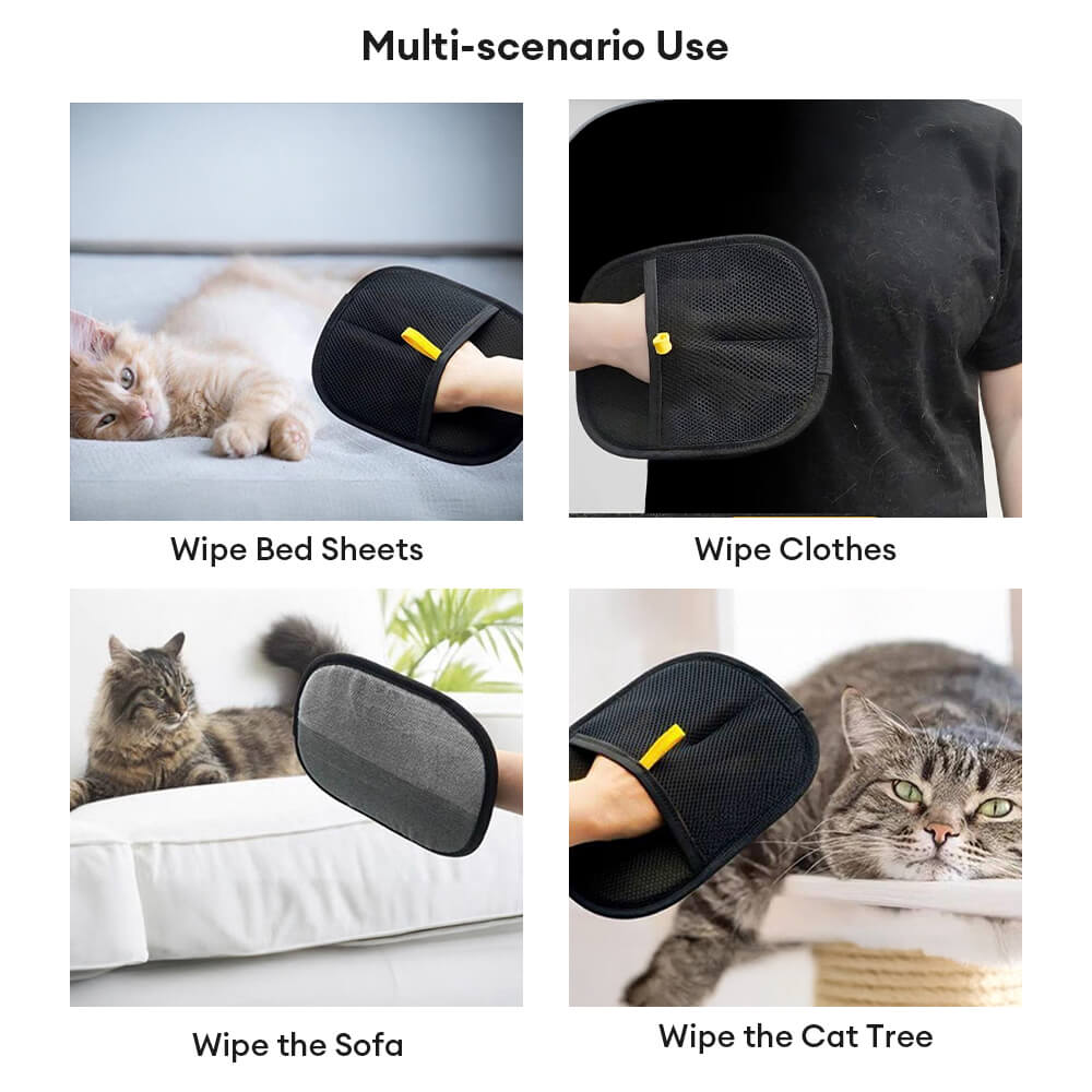 Pet Hair Removal Glove with Dual-Sided Electrostatic Bristles – Pet Grooming Supplies… | Petix pet supplies for dogs and cats