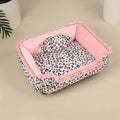 Pink Leopard Print Removable And Washable All-Season Princess Pet Bed – Dog Beds (view… | Petix pet supplies for dogs and cats