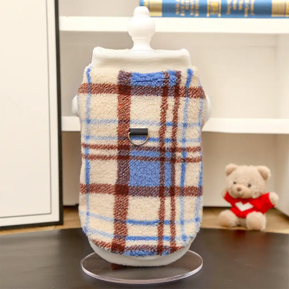 Plaid Comfortable Warm Plush Dog Sweater Suitable For All Breeds of Dogs – Dog Apparel… | Petix pet supplies for dogs and cats