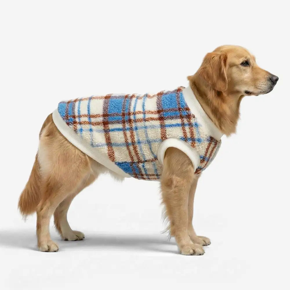 Plaid Comfortable Warm Plush Dog Sweater Suitable For All Breeds of Dogs – Dog Apparel… | Petix pet supplies for dogs and cats