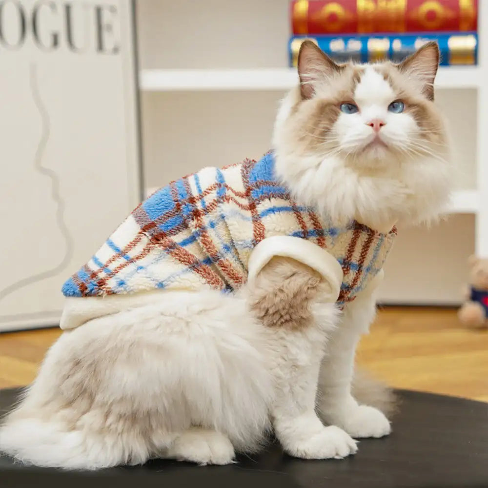 Plaid Comfortable Warm Plush Dog Sweater Suitable For All Breeds of Dogs – Dog Apparel… | Petix pet supplies for dogs and cats