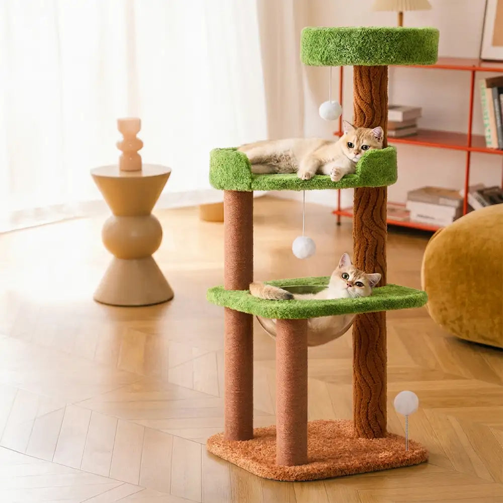 Playful Multi-Level Plush Activity Center  Cat Tree with Space Capsule – Cat Tree (mai… | Petix pet supplies for dogs and cats