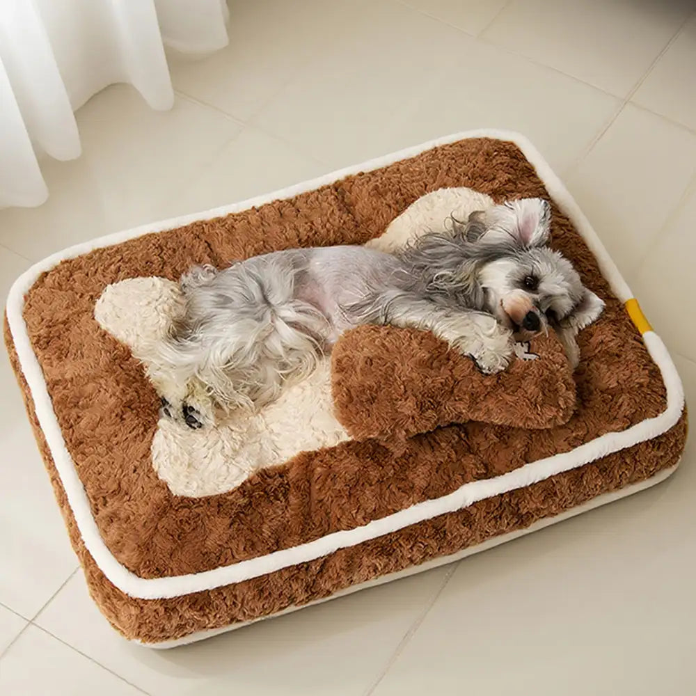 Plush Color-Blocked Creative Bolster Pet Bed – Dog Beds (view 11) | Petix pet supplies for dogs and cats