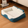 Plush Contrast Jacquard Neck Support Fashion Pet Bed – Dog Beds (view 6) | Petix pet supplies for dogs and cats