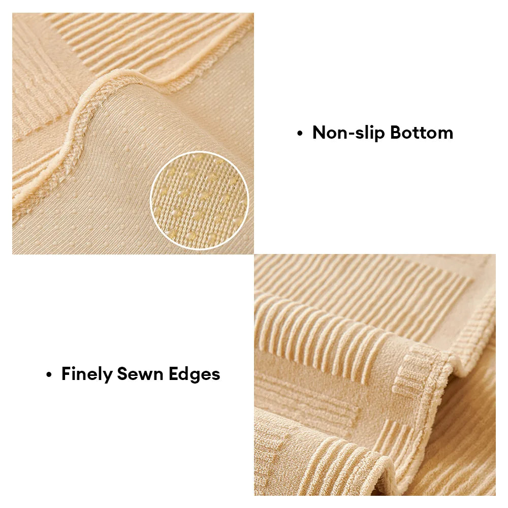 Plush Cream Geometric All Seasons Non-Slip Couch Cover – Couch Cover (view 4) | Petix pet supplies for dogs and cats