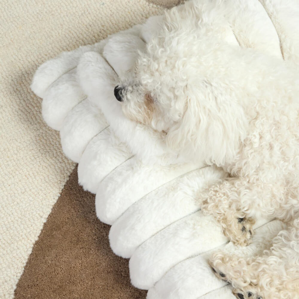 Plush Fluffy Thick Comfort Calming Dog Bed with Pillow – Dog Beds (view 8) | Petix pet supplies for dogs and cats