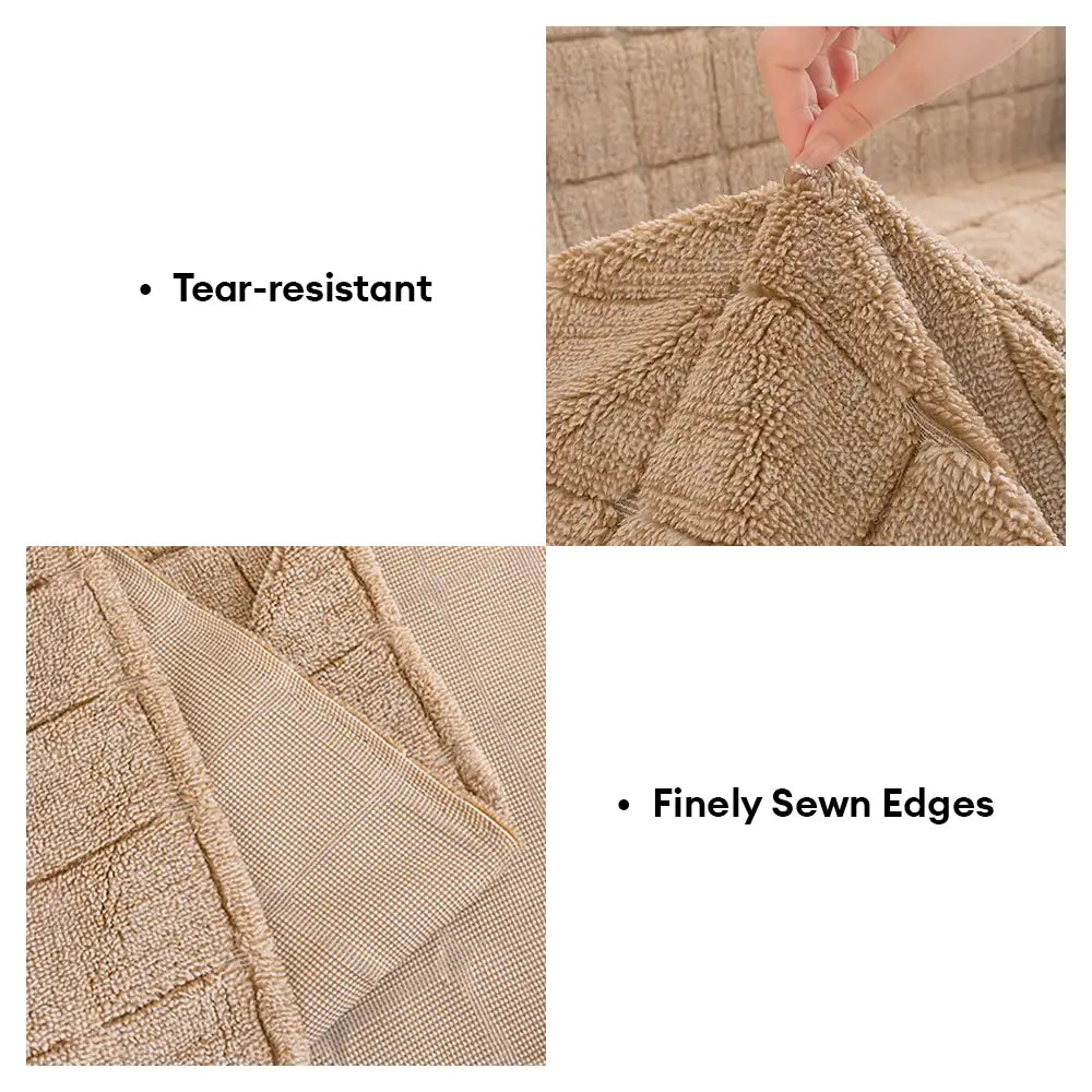 Plush Quilted Classic Checkered Comfortable Thickened Couch Cover – Couch Cover (view… | Petix pet supplies for dogs and cats
