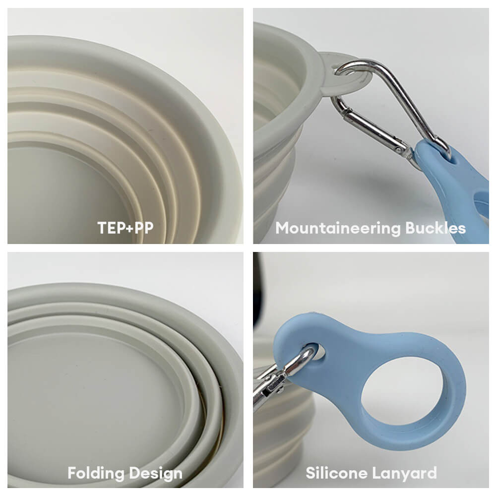 Portable Foldable Expandable Silicone Dog Food & Water Bowls – Pet Bowls, Feeders & Wa… | Petix pet supplies for dogs and cats