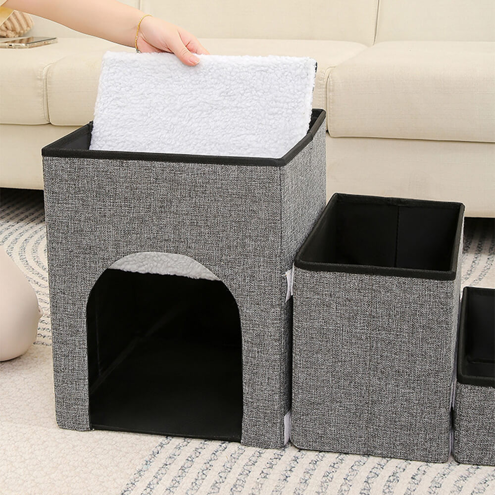 Portable Multi-Functional Foldable Dog Stairs with Storage and Condo – Dog Stairs (vie… | Petix pet supplies for dogs and cats