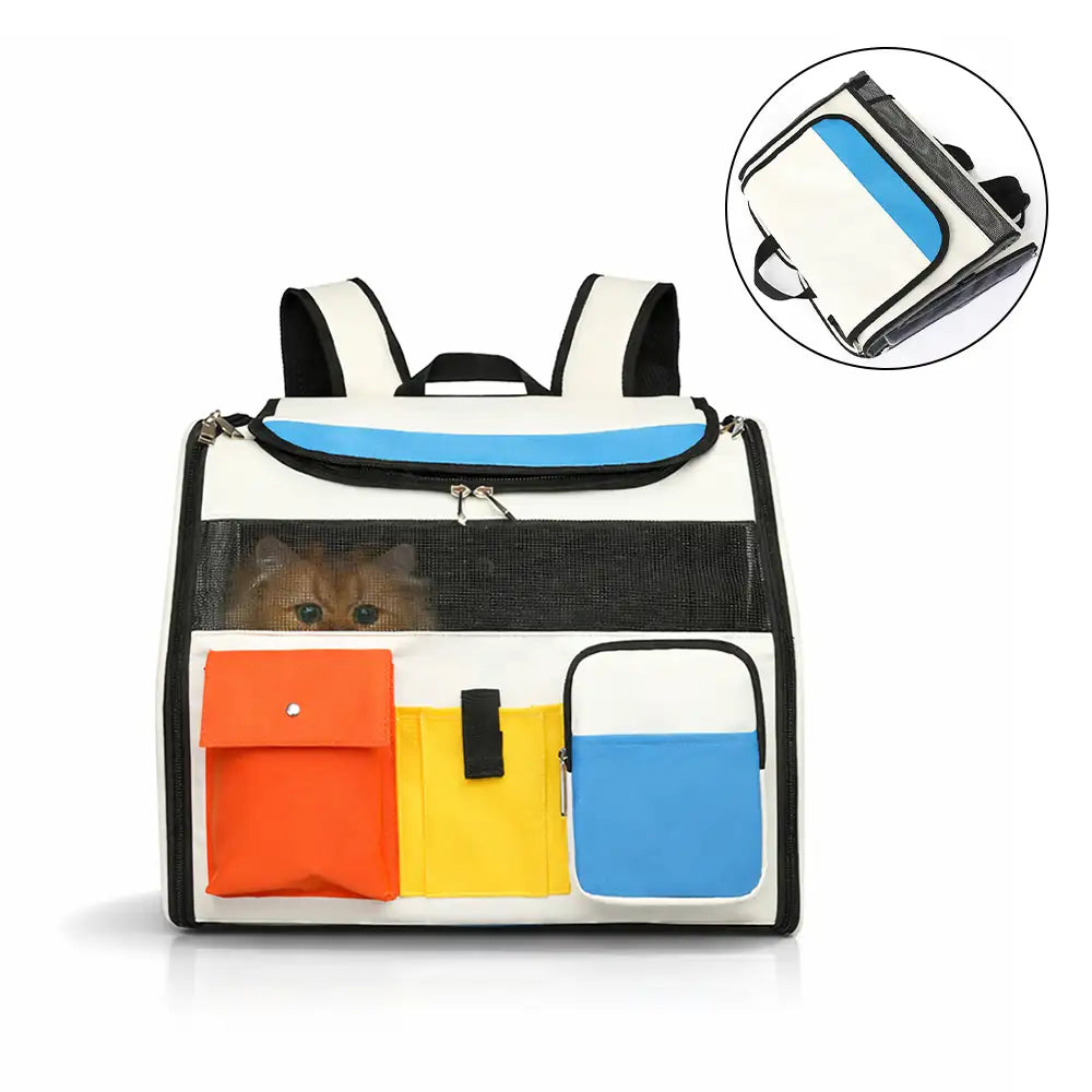 Portable Rolling Pet Backpack Carrier with Detachable Trolley Dog Cat Carrier – Pet Ca… | Petix pet supplies for dogs and cats