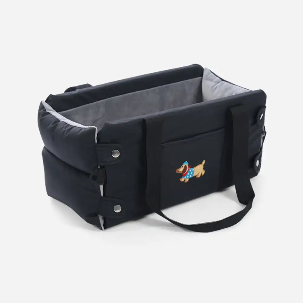 Portable Travel Faux Leather Waterproof Center Console Pet Car Seat – Dog Car Seat (vi… | Petix pet supplies for dogs and cats