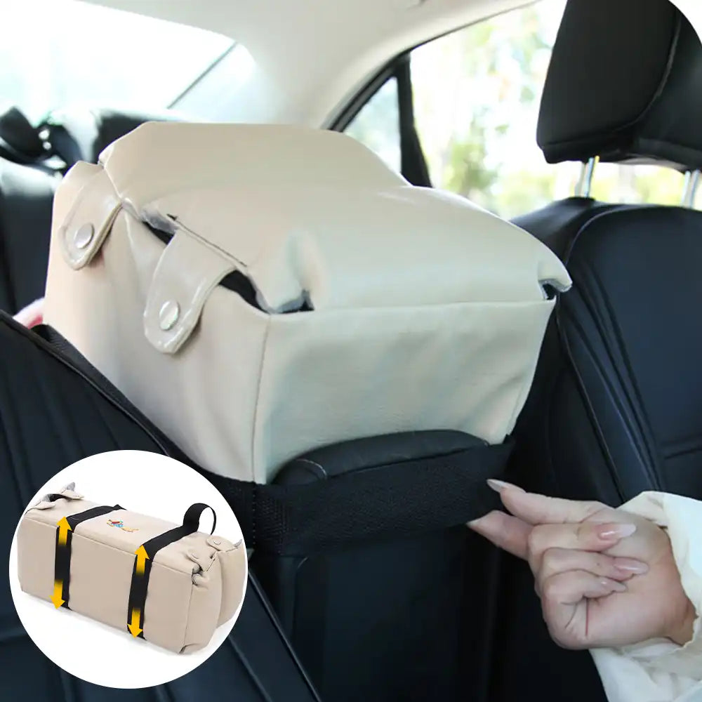 Portable Travel Faux Leather Waterproof Center Console Pet Car Seat – Dog Car Seat (vi… | Petix pet supplies for dogs and cats