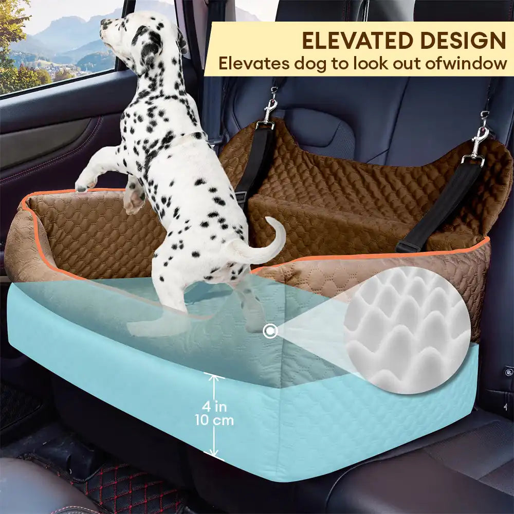 Portable Washable Travel Safety Large Dog Car Booster Seat Bed for Back Seat – Dog Car… | Petix pet supplies for dogs and cats