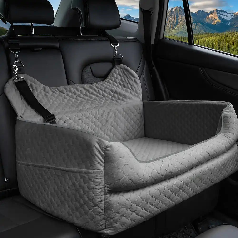 Portable Washable Travel Safety Large Dog Car Booster Seat Bed for Back Seat – Dog Car… | Petix pet supplies for dogs and cats