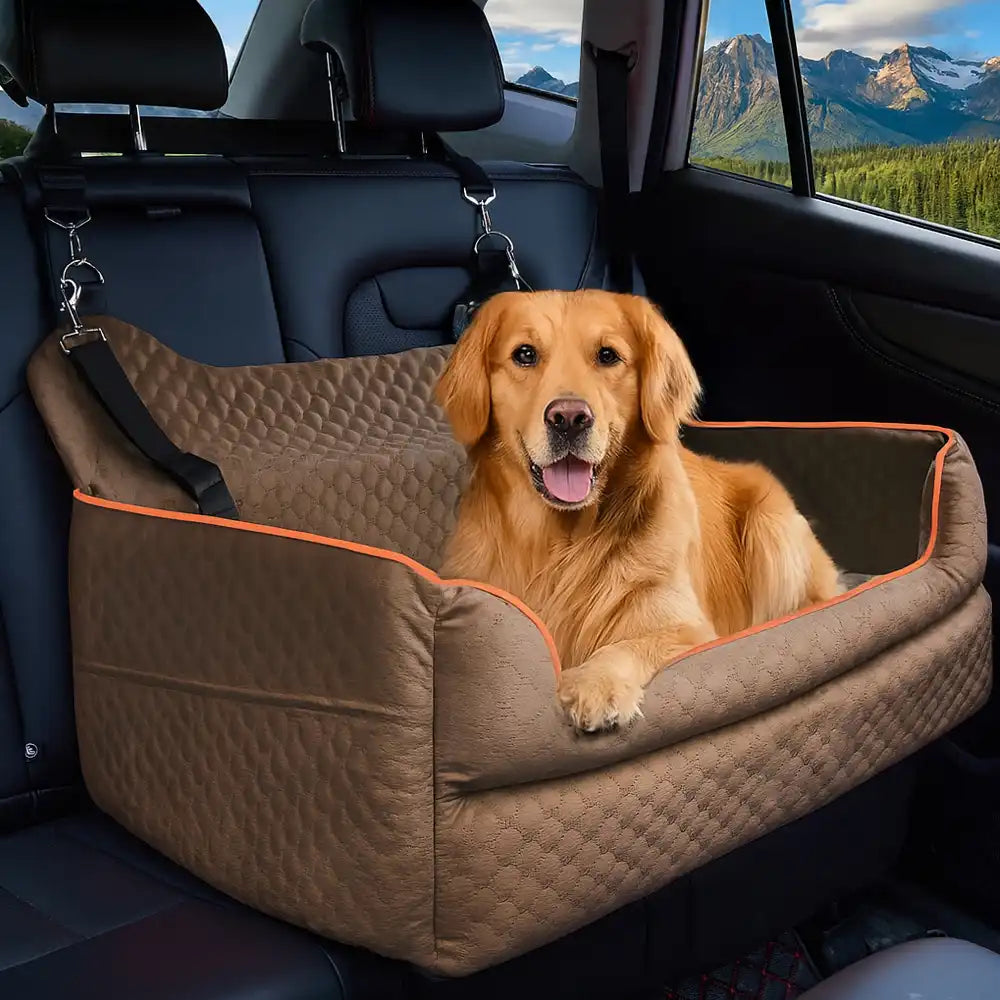 Portable Washable Travel Safety Large Dog Car Booster Seat Bed for Back Seat – Dog Car… | Petix pet supplies for dogs and cats