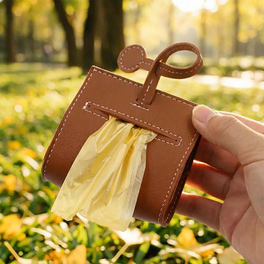 PU Leather Dog Poop Bag Dispenser – Pet Waste Bags & Dispensers & Holders (view 3) | Petix pet supplies for dogs and cats