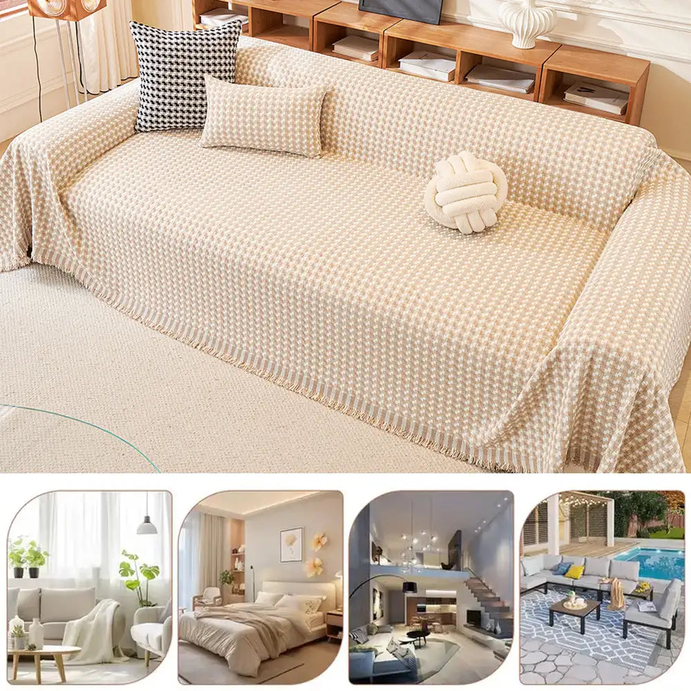 Puzzle Textured Chenille Scratch-Resistant Sofa Large Blanket Couch Cover – Couch Cove… | Petix pet supplies for dogs and cats