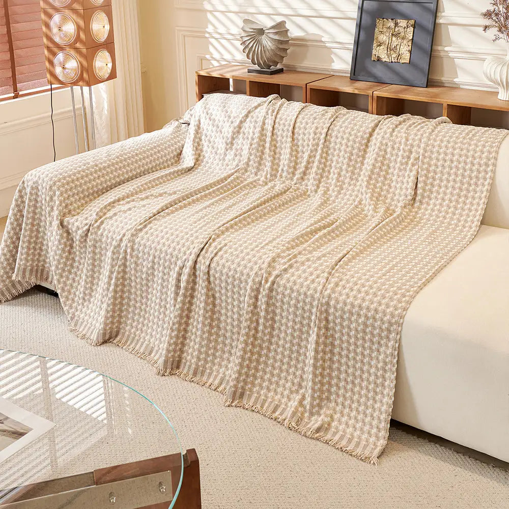 Puzzle Textured Chenille Scratch-Resistant Sofa Large Blanket Couch Cover – Couch Cove… | Petix pet supplies for dogs and cats