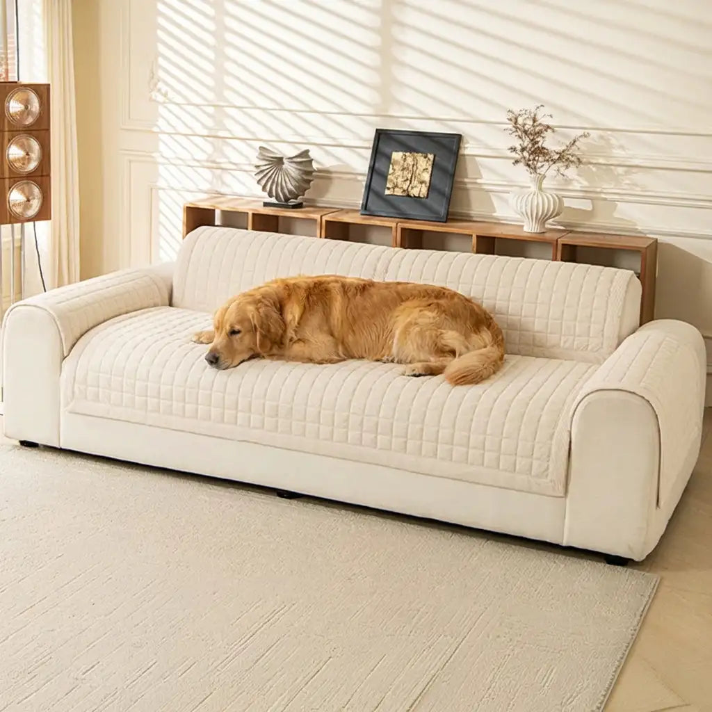 Quilted Square Simple Comfortable Sofa Protector Non-Slip Couch Cover – Couch Cover (v… | Petix pet supplies for dogs and cats