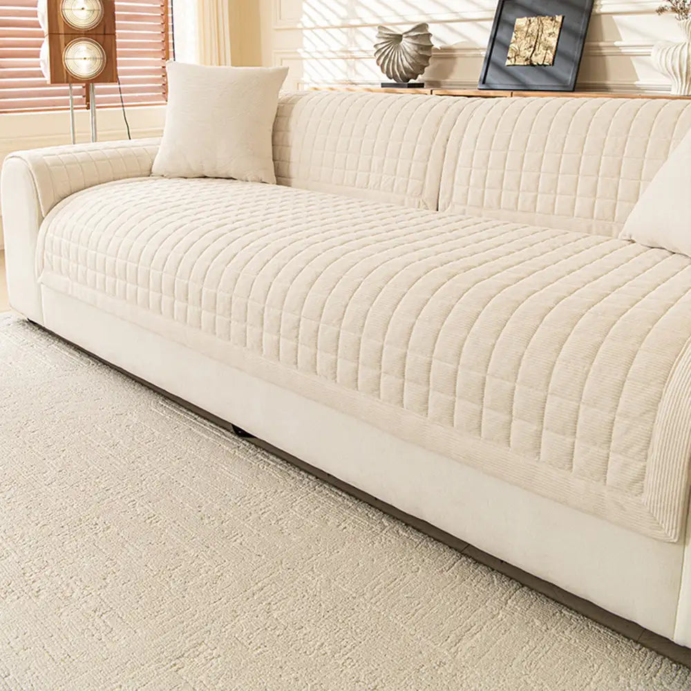 Quilted Square Simple Comfortable Sofa Protector Non-Slip Couch Cover – Couch Cover (v… | Petix pet supplies for dogs and cats