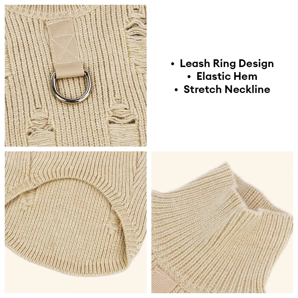 Retro Cable Knit Dachshund And Small To Medium-Sized Dog Sweater – Dog Apparel (view 6) | Petix pet supplies for dogs and cats