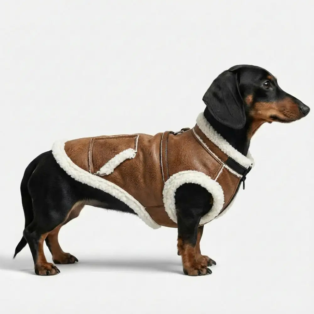 Retro Suede Dog Vest For Small Dogs – Dog Apparel (main) | Petix pet supplies for dogs and cats