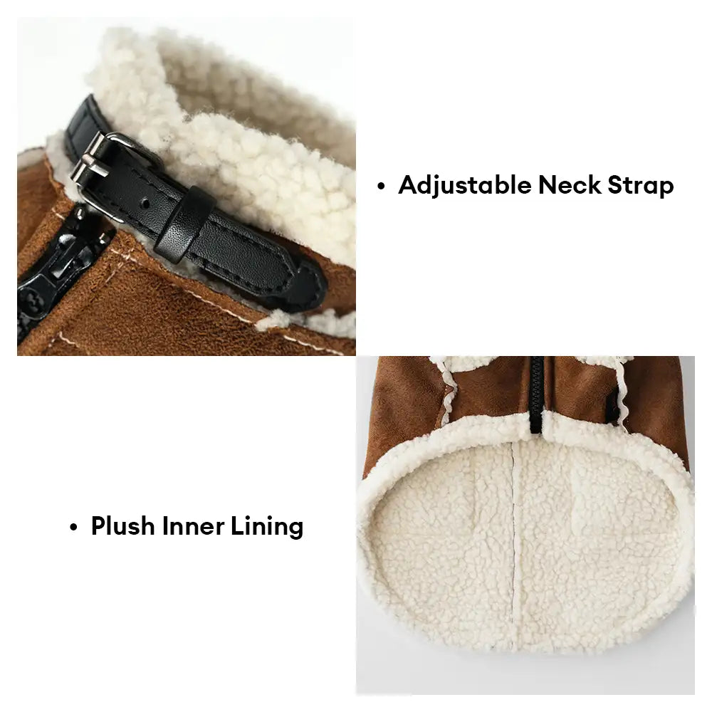 Retro Suede Dog Vest For Small Dogs – Dog Apparel (view 5) | Petix pet supplies for dogs and cats