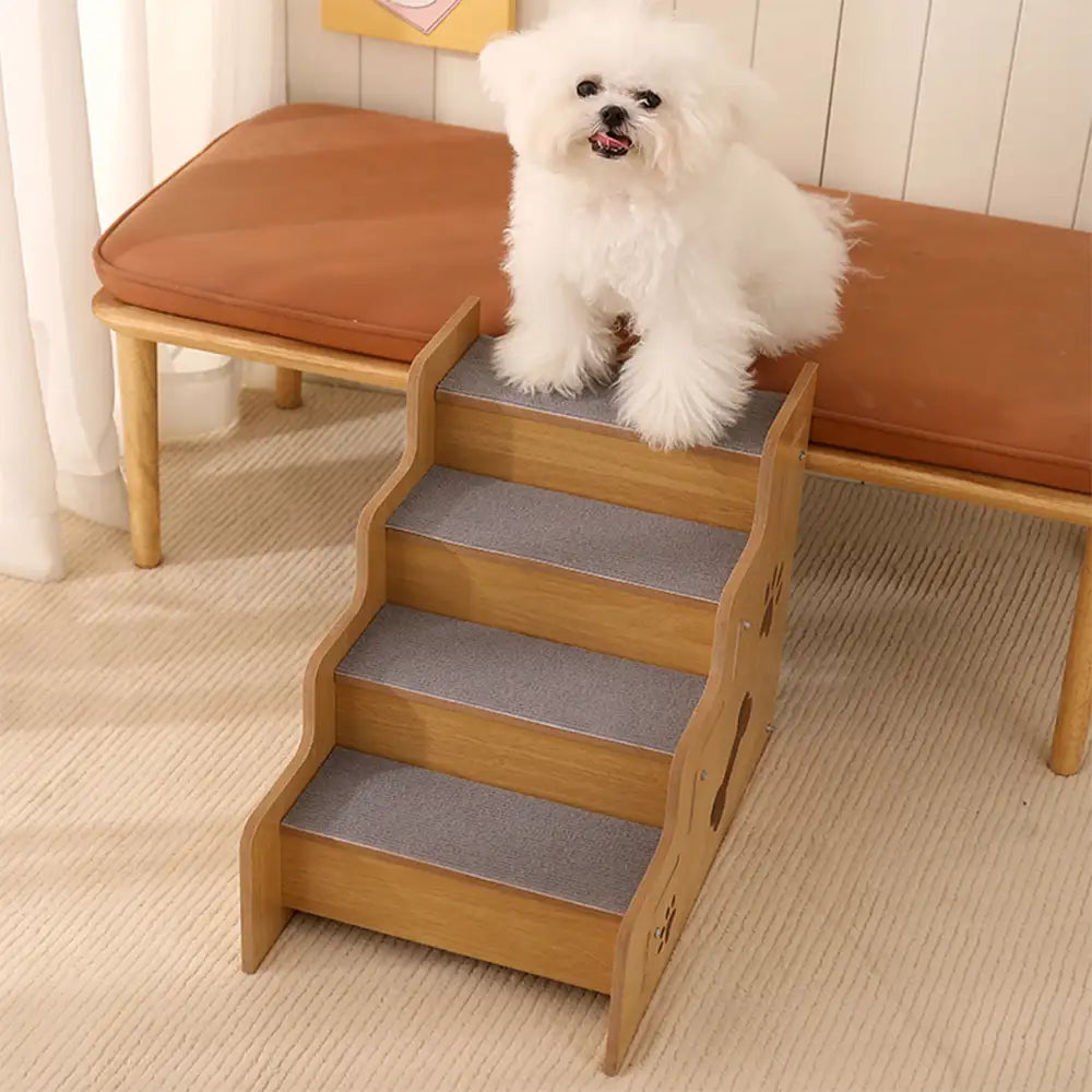 Safe Sturdy Wood Non-Slip Dog Ramp Stairs – Dog Stairs (view 6) | Petix pet supplies for dogs and cats