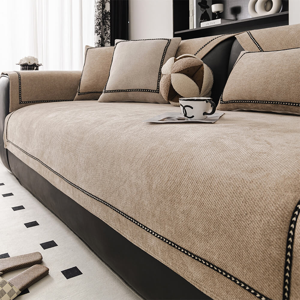 Simple Modern Jacquard High-Weight Non-Slip Chenille Outdoor Couch Cover – Couch Cover… | Petix pet supplies for dogs and cats
