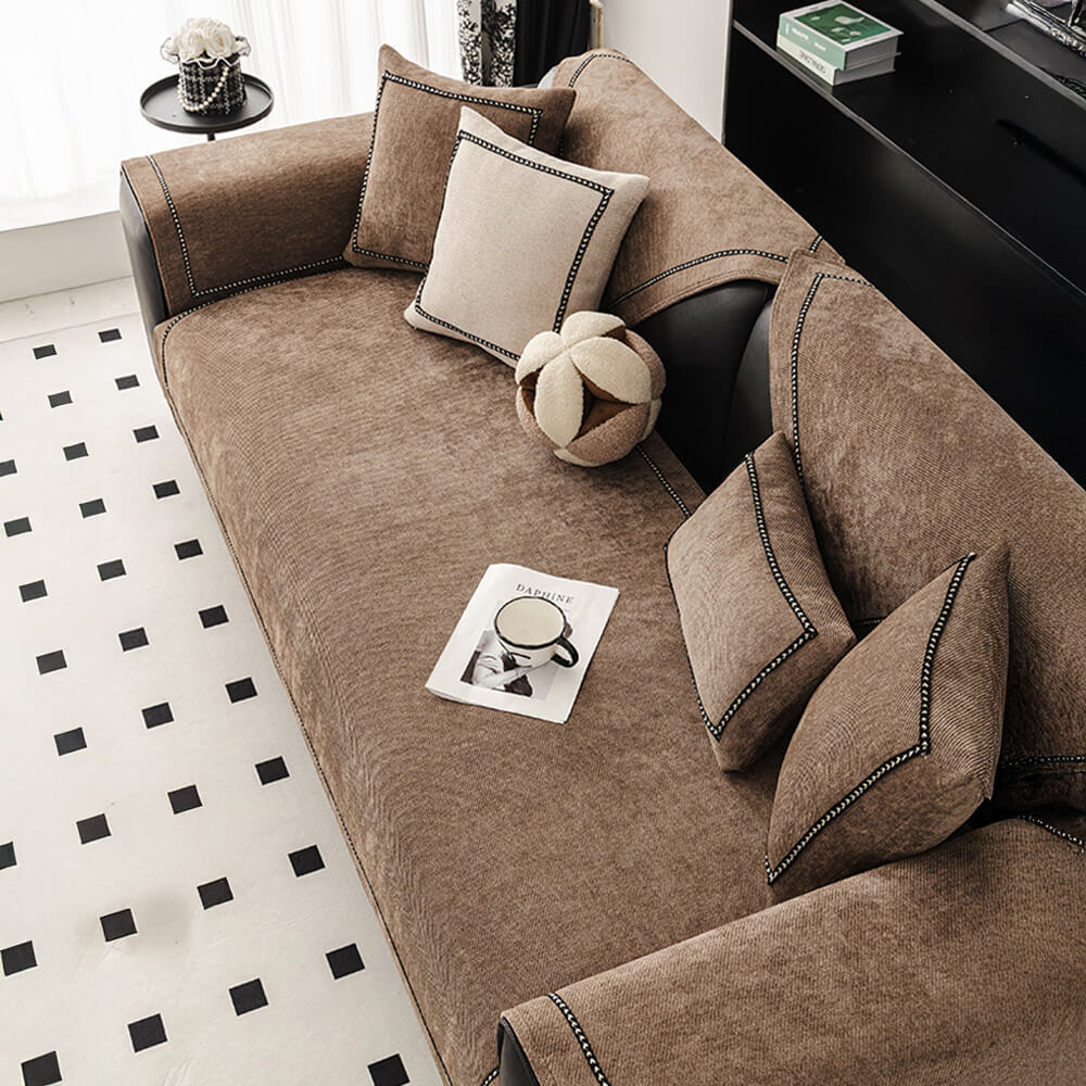 Simple Modern Jacquard High-Weight Non-Slip Chenille Outdoor Couch Cover – Couch Cover… | Petix pet supplies for dogs and cats
