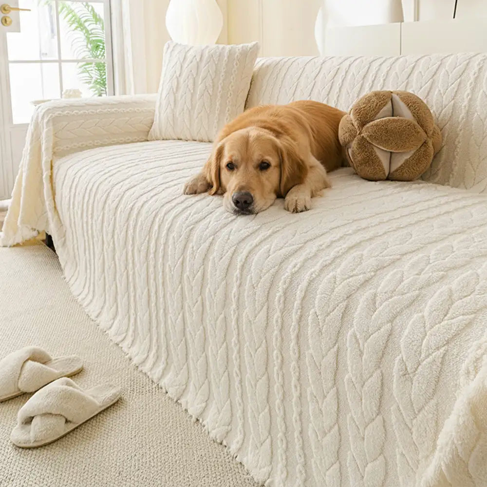 Simple Thickened Soft Fleece Fabric Sofa Protection Couch Cover – Couch Cover (view 11) | Petix pet supplies for dogs and cats
