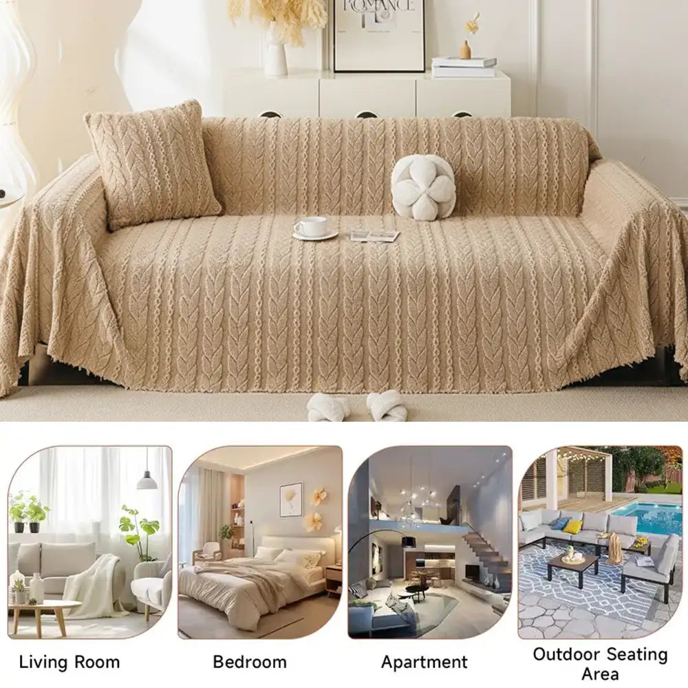 Simple Thickened Soft Fleece Fabric Sofa Protection Couch Cover – Couch Cover (view 13) | Petix pet supplies for dogs and cats