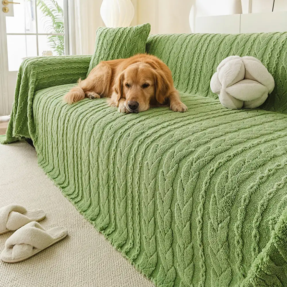 Simple Thickened Soft Fleece Fabric Sofa Protection Couch Cover – Couch Cover (view 14) | Petix pet supplies for dogs and cats