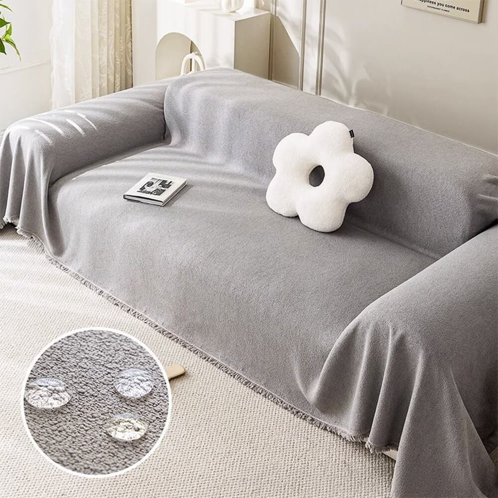 Soft Water-resistant Teddy Plush Throw Couch Cover – Couch Cover (view 10) | Petix pet supplies for dogs and cats