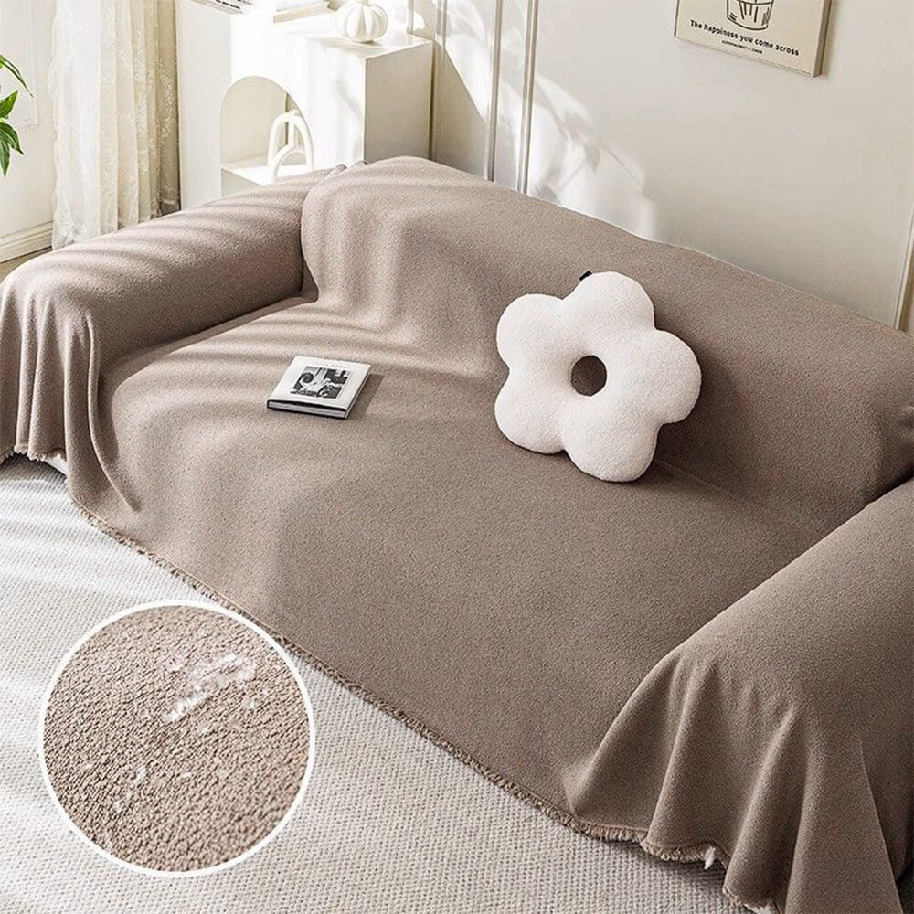 Soft Water-resistant Teddy Plush Throw Couch Cover – Couch Cover (view 4) | Petix pet supplies for dogs and cats