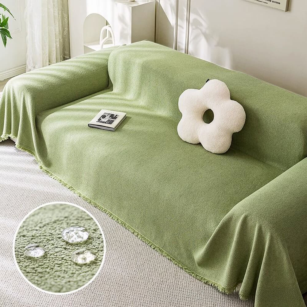 Soft Water-resistant Teddy Plush Throw Couch Cover – Couch Cover (view 7) | Petix pet supplies for dogs and cats
