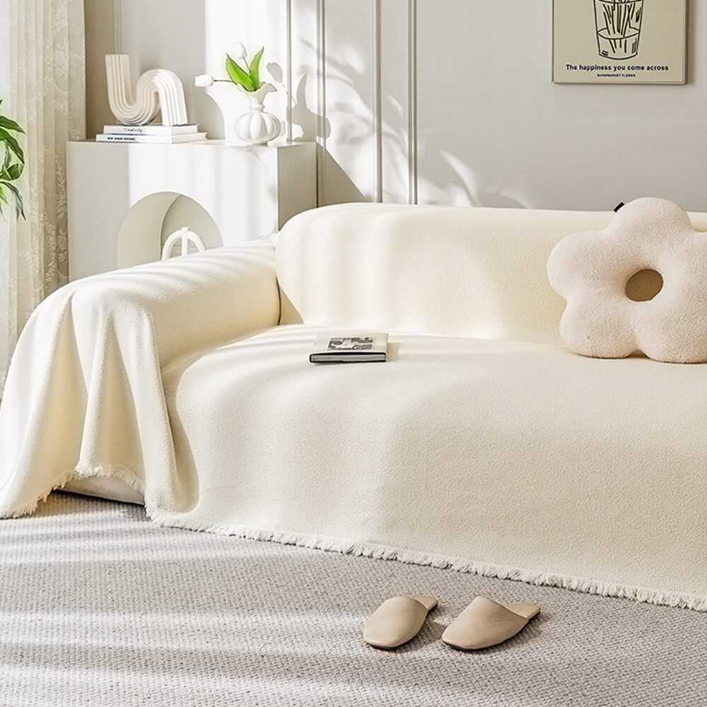 Soft Water-resistant Teddy Plush Throw Couch Cover – Couch Cover (view 9) | Petix pet supplies for dogs and cats