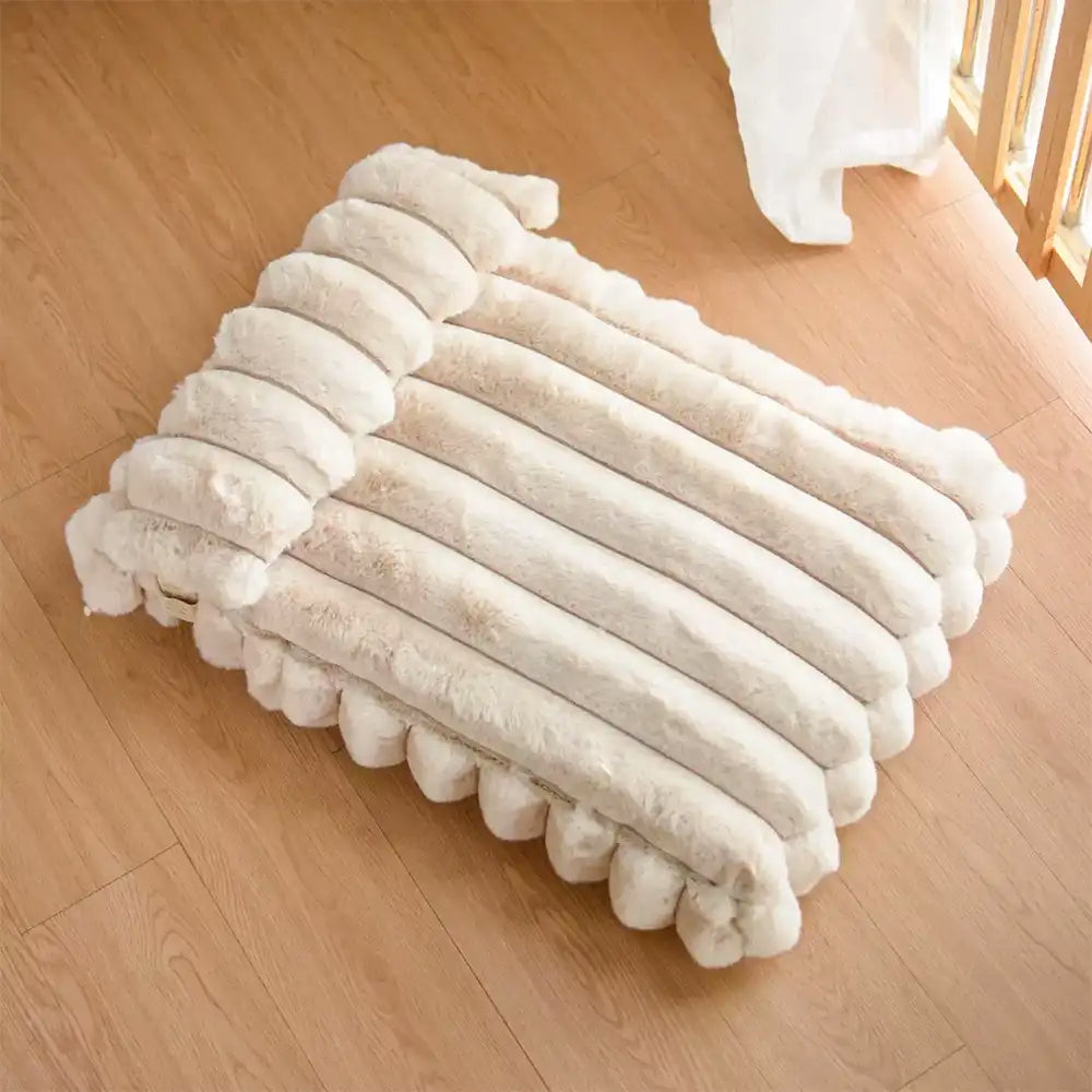 Softness Faux Rabbit Fur Warming Pillow Dog Bed - Cozy Cloud – Dog Beds (view 4) | Petix pet supplies for dogs and cats