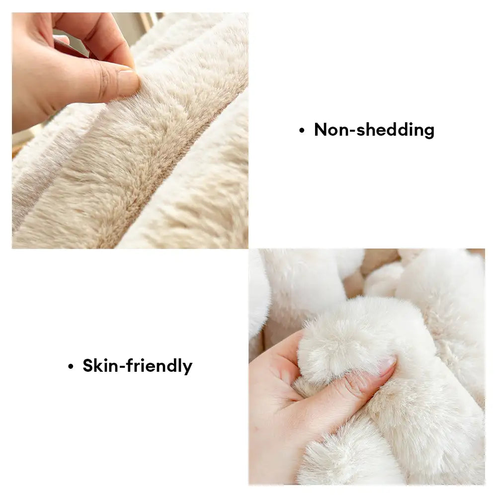 Softness Faux Rabbit Fur Warming Pillow Dog Bed - Cozy Cloud – Dog Beds (view 5) | Petix pet supplies for dogs and cats