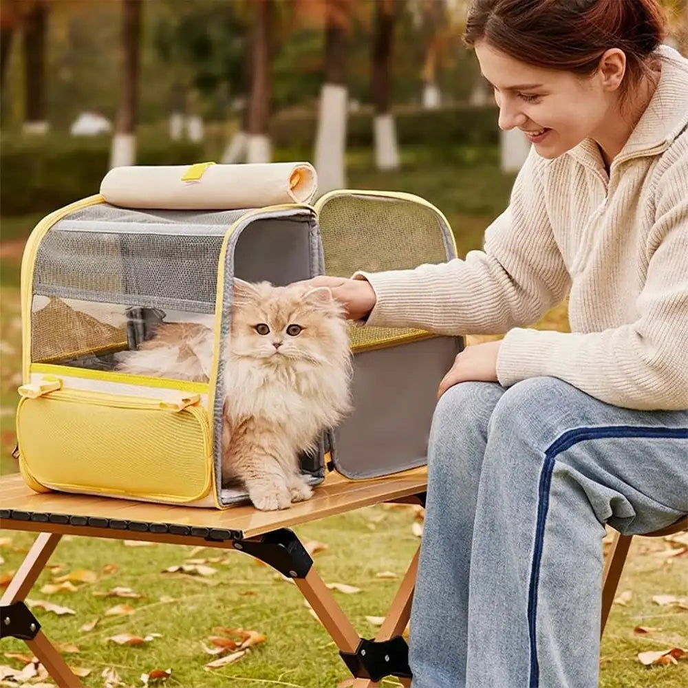 Spacious Lightweight Cat Carrier Backpack with Transparent Window – Pet Carriers & Cra… | Petix pet supplies for dogs and cats