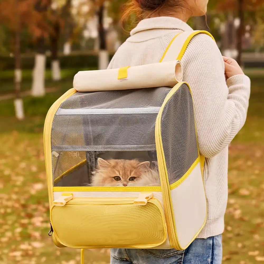 Spacious Lightweight Cat Carrier Backpack with Transparent Window – Pet Carriers & Cra… | Petix pet supplies for dogs and cats