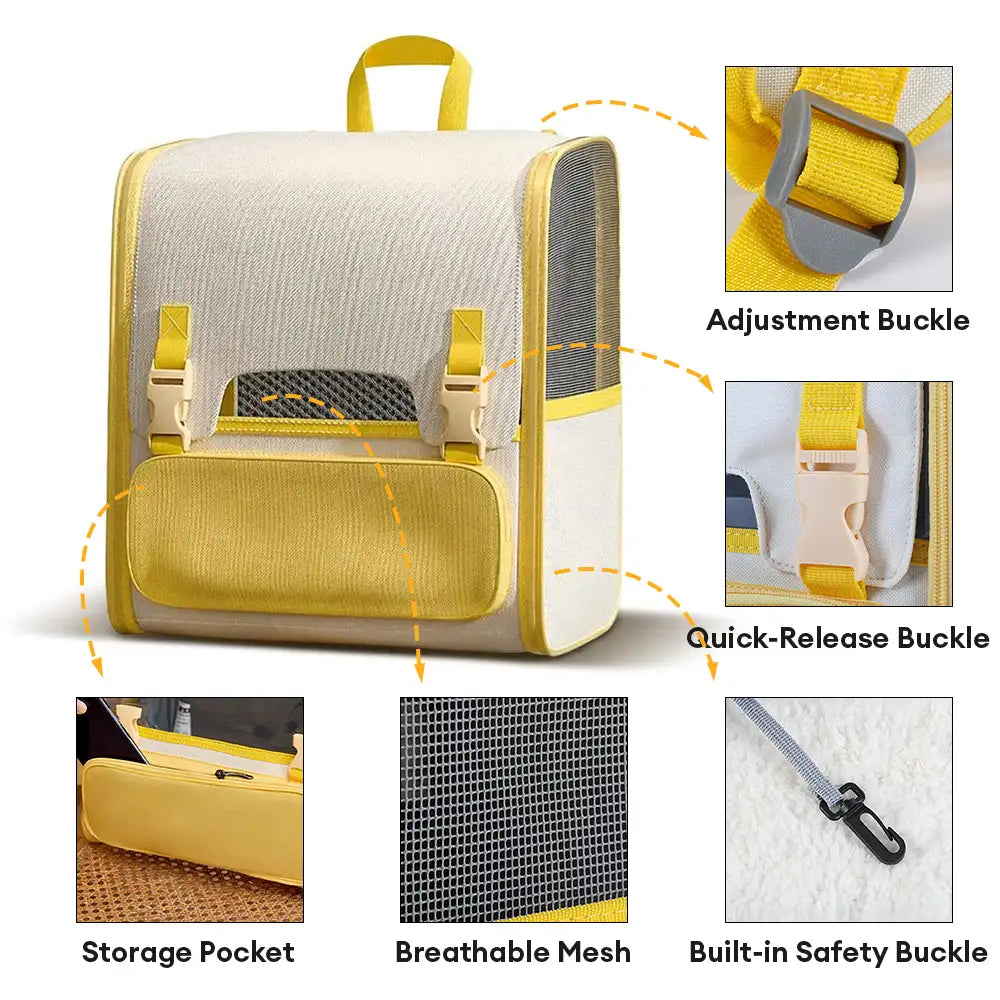 Spacious Lightweight Cat Carrier Backpack with Transparent Window – Pet Carriers & Cra… | Petix pet supplies for dogs and cats