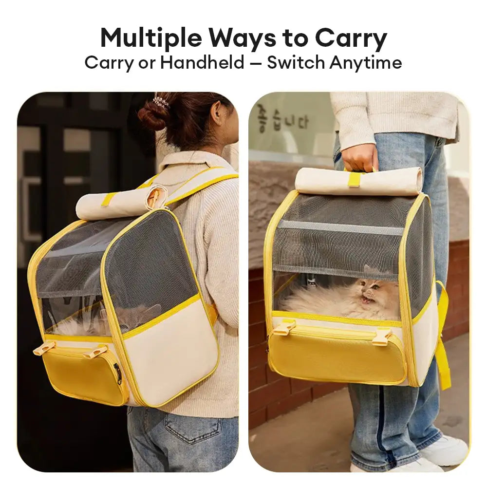 Spacious Lightweight Cat Carrier Backpack with Transparent Window – Pet Carriers & Cra… | Petix pet supplies for dogs and cats
